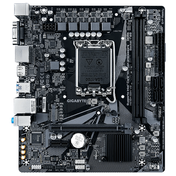 GIGABYTE H610M S2H V2 Motherboard, Supports 14th/13th/12th